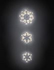 Guirlande LED suspendue «Snowflakes», Ø 40/30/25 cm