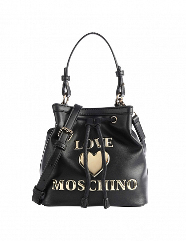 Love Moschino Handtasche mit Kordelzug, schwarz