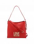 Love Moschino Handtasche mit Henkel und Schulterriemen, rot