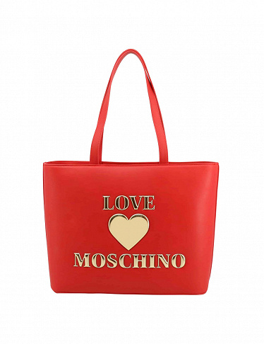 Love Moschino Handtasche, lange Henkel, rot