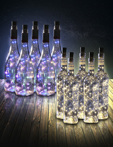 Bouchon de bouteilles avec LED (3pcs) 