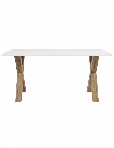 Tisch «Avant», L 160 x B 90 x T 76 cm, Dekor holz/weiss