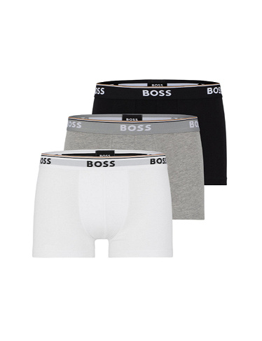 HUGO BOSS Boxer, 3er-Pack, schwarz/weiss/grau