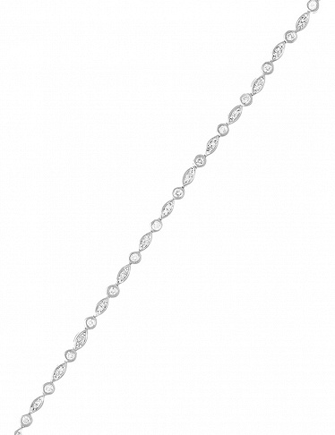 Artisan Joaillier Armband «Ligne de Chance», Diamanten/Weissgold