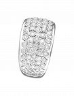 Artisan Joaillier Ring «Flower explosion», Weissgold/Diamanten
