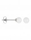 OR ÉCLAT Boucles d'oreilles «My Pearl», or blanc/perle