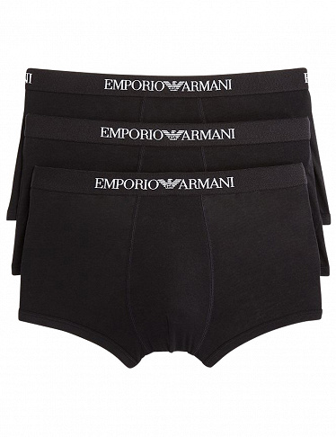 Emporio Armani Boxer, 3er-Pack, schwarz