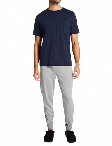 Tommy Hilfiger Set Hose + T-Shirt, dunkelblau/grau