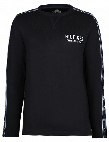 Tommy Hilfiger Pullover mit Logo-Streifen, navy