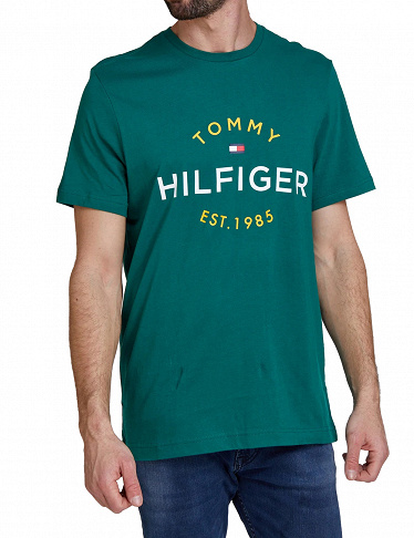 Tommy Hilfiger T-Shirt mit Logo, grün