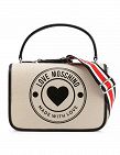 LOVE MOSCHINO Handtasche mit Logo-Print, beige