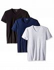 EMPORIO ARMANI Pack de 3 t-shirts, noir + bleu + gris