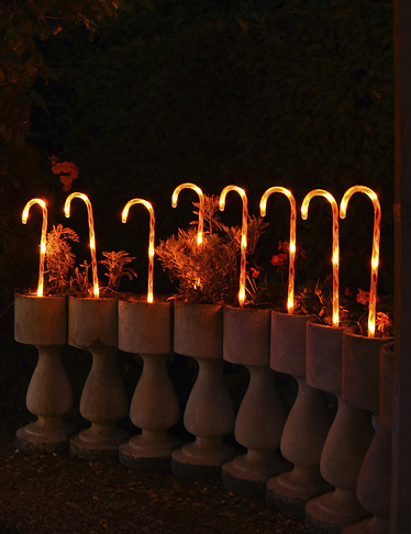 Lampen «Zuckerstangen», 8 Stück, 56 LEDs, 8 Effekte