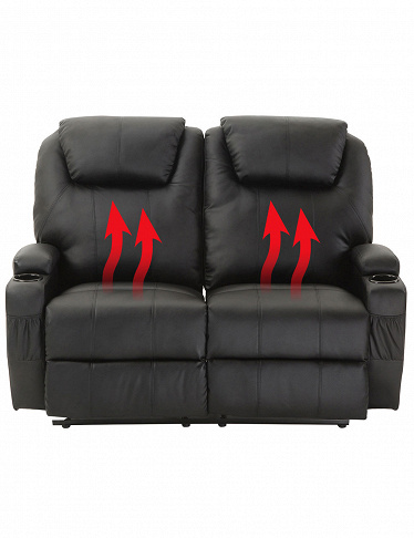 Elektrisches 2er-Sofa mit Wärme- und Massagefunktion