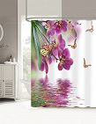 Rideau de douche «Orchid», 180 x 180 cm