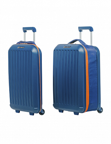 Swiss Bag Koffer «Trolley Cabine Easyjet», zusammenklappbar, blau