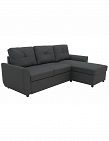 Canapé-lit «Folky 2», L 228 x H 89 x P 142 cm, noir