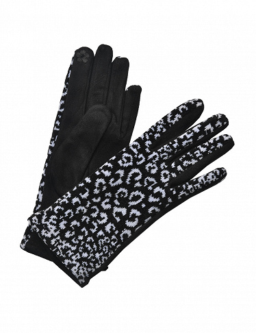 Handschuhe, Einheitsgrösse, leo/schwarz
