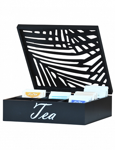 Teabox, 24 x 24 x H 7 cm