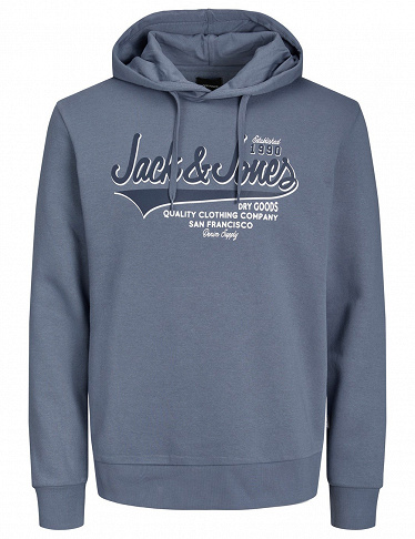 JACK & JONES Sweatshirt mit Kapuze, hellblau