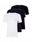 HUGO BOSS T-shirts, pack de 3, bleu + blanc + noir