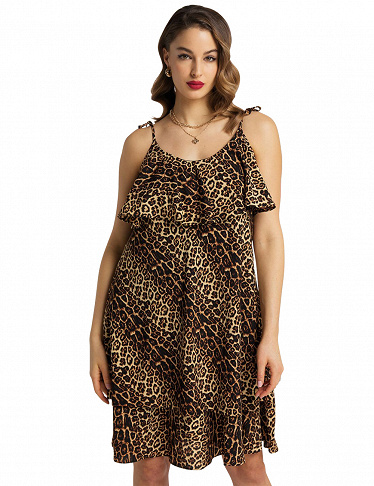 Kleid mit Leopardenprint