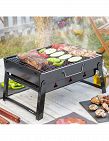 InnovaGoods Barbecue à charbon, pliable & portable, 36x7x28,5 cm