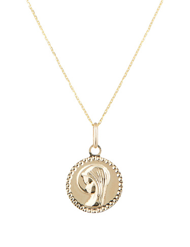 ORO DI ORO Anhänger «Médaille de Marie», Gelbgold 375