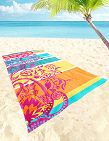 Linge de plage «Sandra», 90x180 cm, multicolore