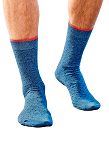 BILLYBELT Chaussettes Homme en coton, taille unique 41-46, bleu