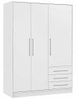 Armoire «Giant», 3 portes + 3 tiroirs, L 144,5 cm, blanc