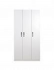 Armoire 3 portes «Strong First», L 91 x H 182 x P 47 cm, blanc