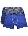 U.S. POLO ASSN. Boxers, pack de 4, bleu + rayé + marine + gris