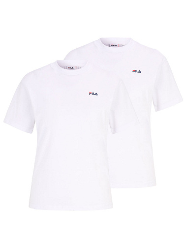 FILA T-Shirts «Bari», 2er-Pack, weiss