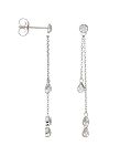 LE DIAMANTAIRE Boucles d'oreilles «Diamond Falls», diamant/or blanc