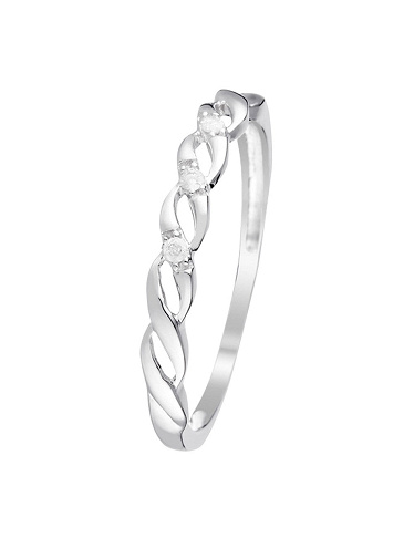 Artisan Joailler Ring «Beautiful Twist», Diamanten/Weissgold