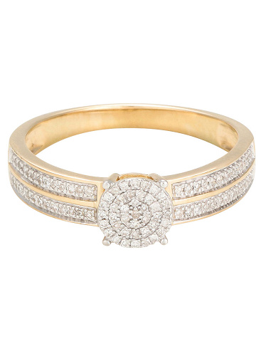 DIAMOND & CO Ring «Toi que j'aime», Diamanten/Gelbgold