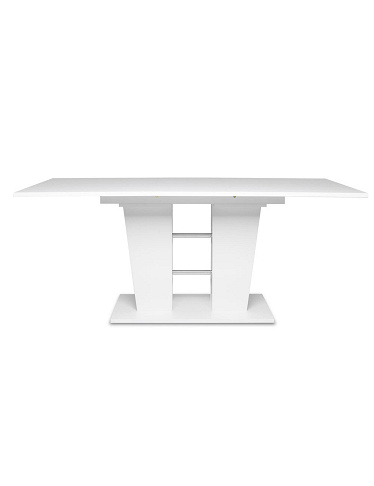 Tisch «Breda», ausziehbar, L 140-180 x B 90 x H 75 cm, Dekor weiss