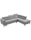 Canapé-lit d'angle «Gigi», 270 x 208 x 95 cm, gris