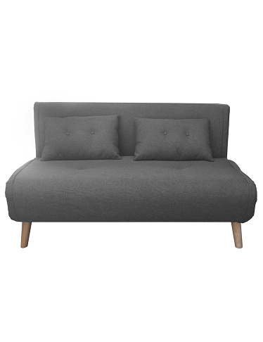 Canapé-lit «Niko», 2 places, Lo142 x La 82 x H 84 cm, gris