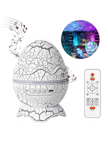Projektor «Dinosaurier-Ei» mit Lautsprecher und weissem Rauschen