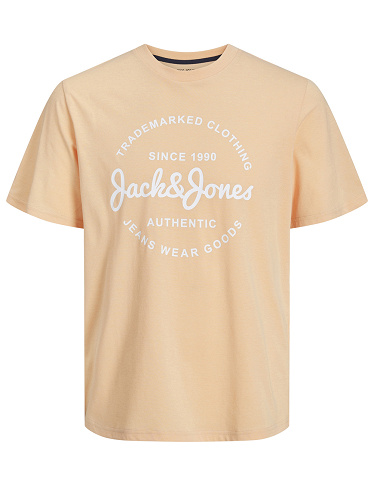 JACK&JONES T-Shirt mit Logo, orange