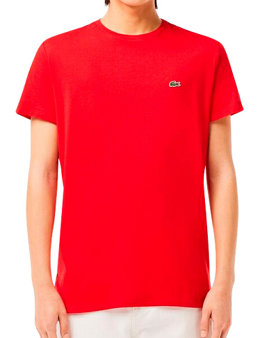 Lacoste T-Shirt für Herren, uni, rot