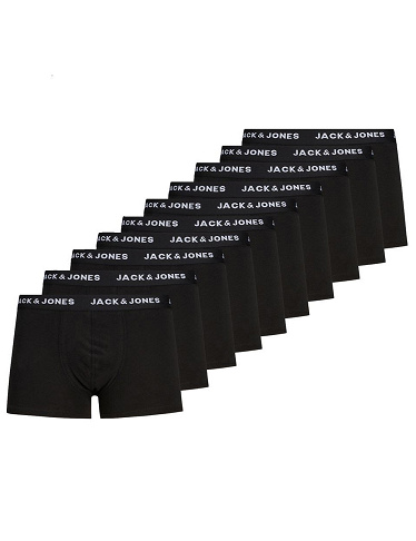 JACK&JONES Boxer «Solid», 10er-Pack, schwarz