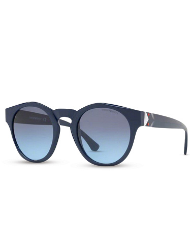 EMPORIO ARMANI Sonnenbrille, für Damen, blau mit blauen Gläsern