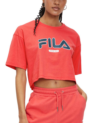 FILA kurzes T-Shirt «Lucena», rot