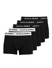 JACK&JONES Boxer, 5er-Pack, schwarz