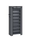 SONGMICS Armoire à chaussures, L58xH160xP28 cm, gris