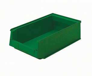 Magazijnbak in groen 500/450x310x145 mm