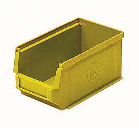 Magazijnbak in geel 170/145x102x78 mm
